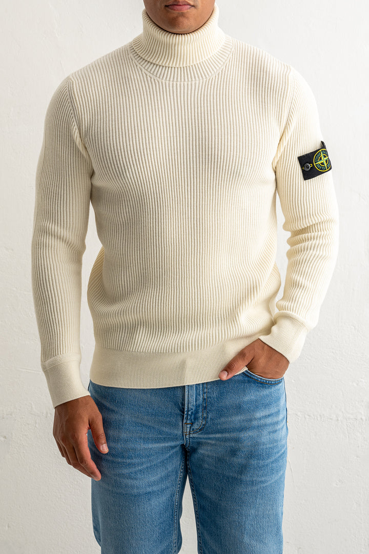 Full Rib Wool Rollneck Sweater 5100052 IVORY