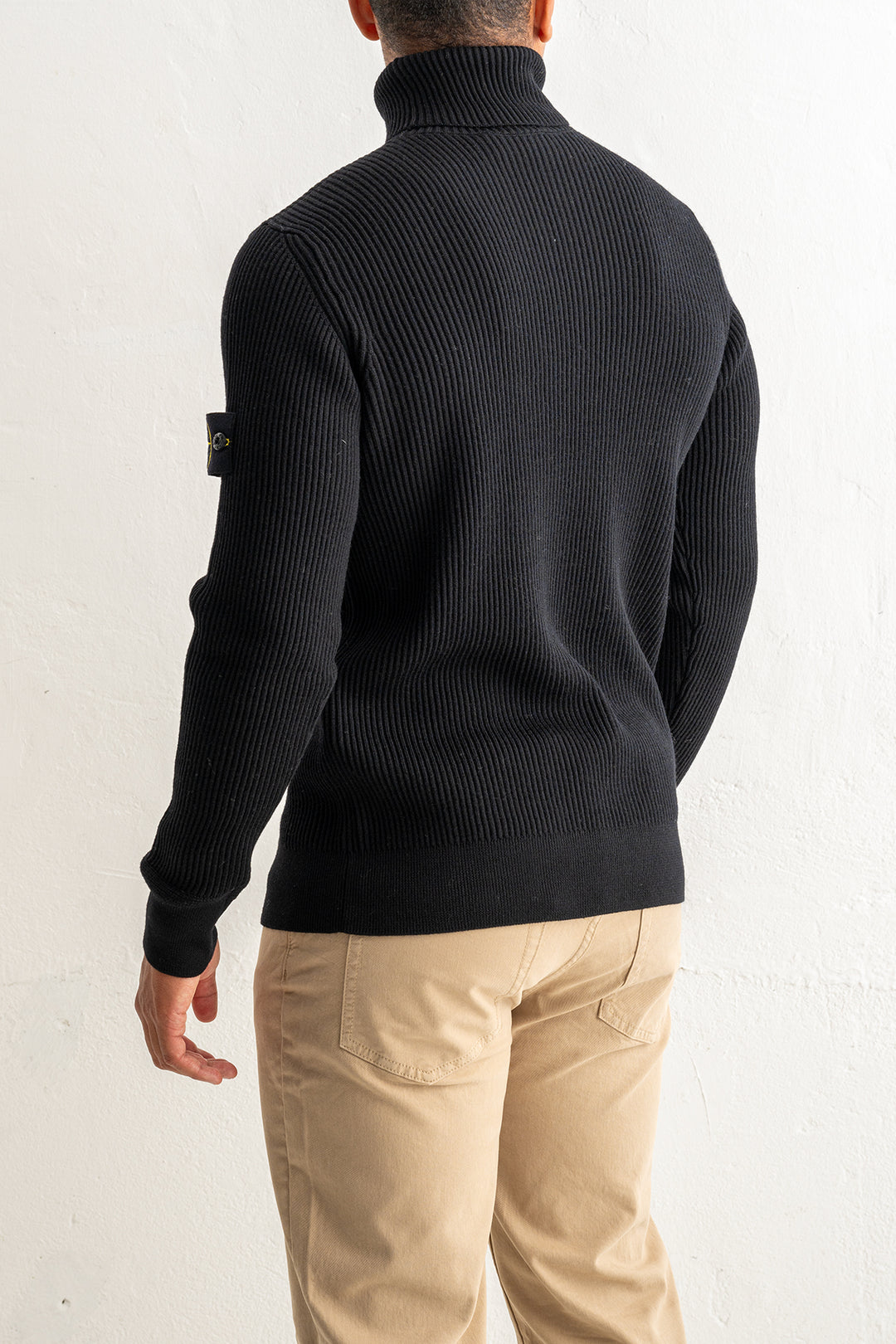 Full Rib Wool Rollneck Sweater 5100052 Black
