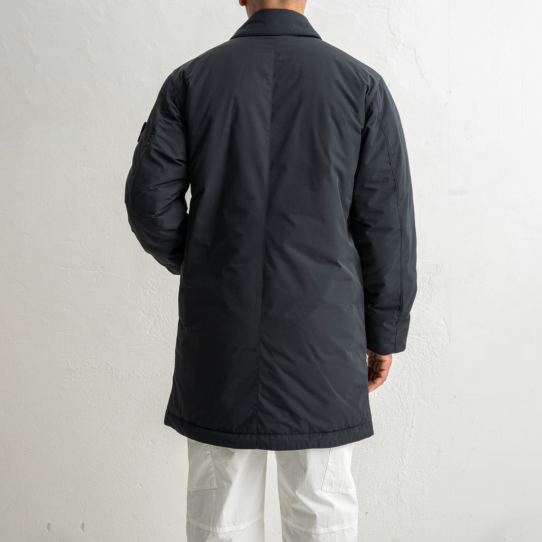 Micro Twill Long Coat 7100007 Black
