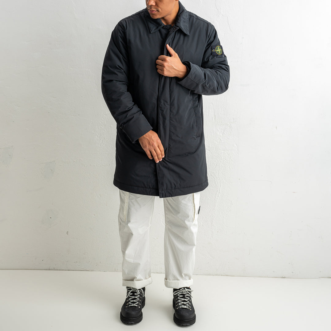 Micro Twill Long Coat 7100007 Black