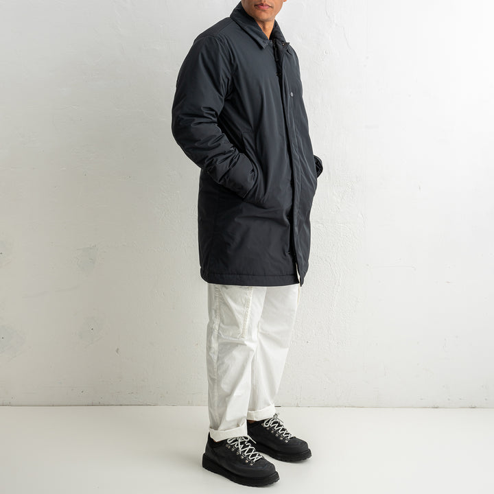 Micro Twill Long Coat 7100007 Black