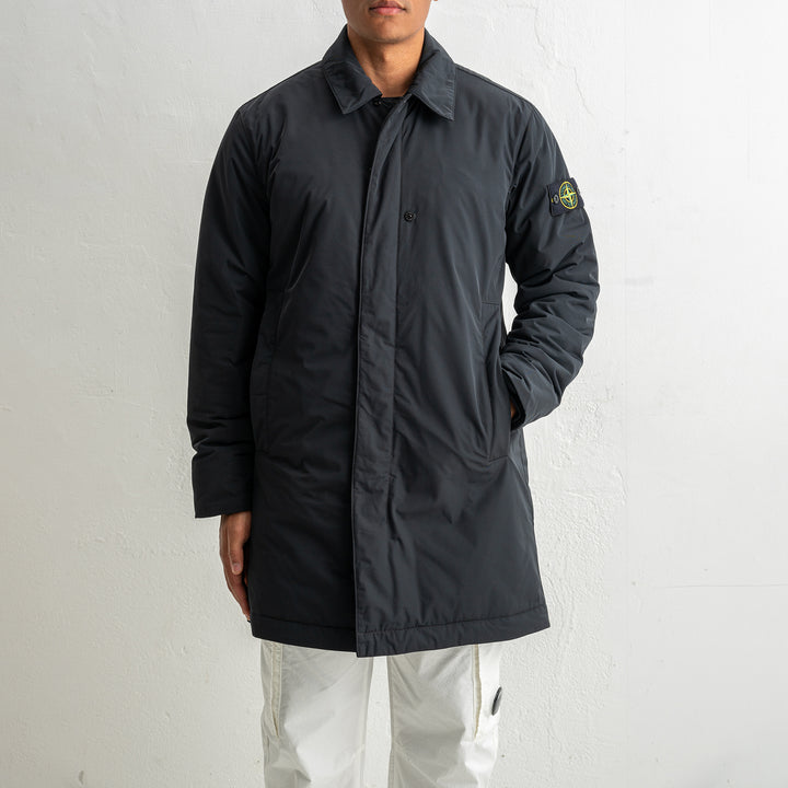 Micro Twill Long Coat 7100007 Black