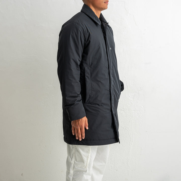 Micro Twill Long Coat 7100007 Black
