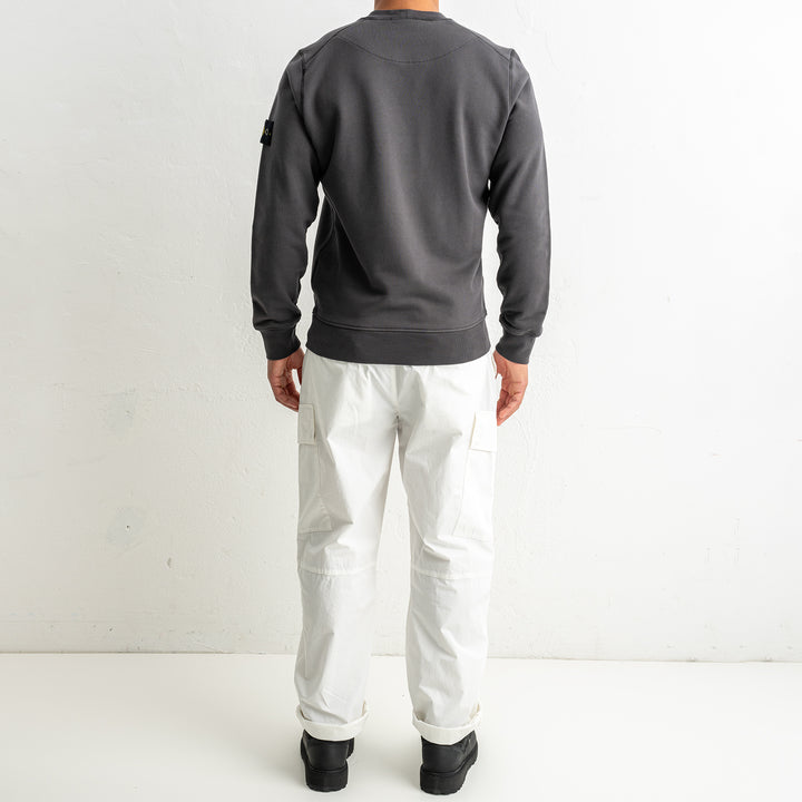 Organic Cotton Fleece Crewneck 6100060 LEAD GREY