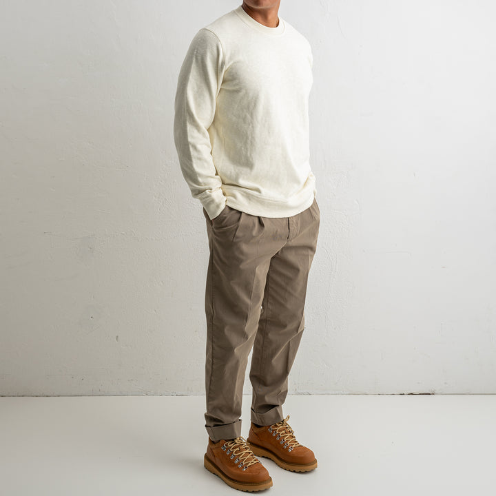 Vanisé Brushed Heavy Cotton Jersey Crewneck 6100053 IVORY