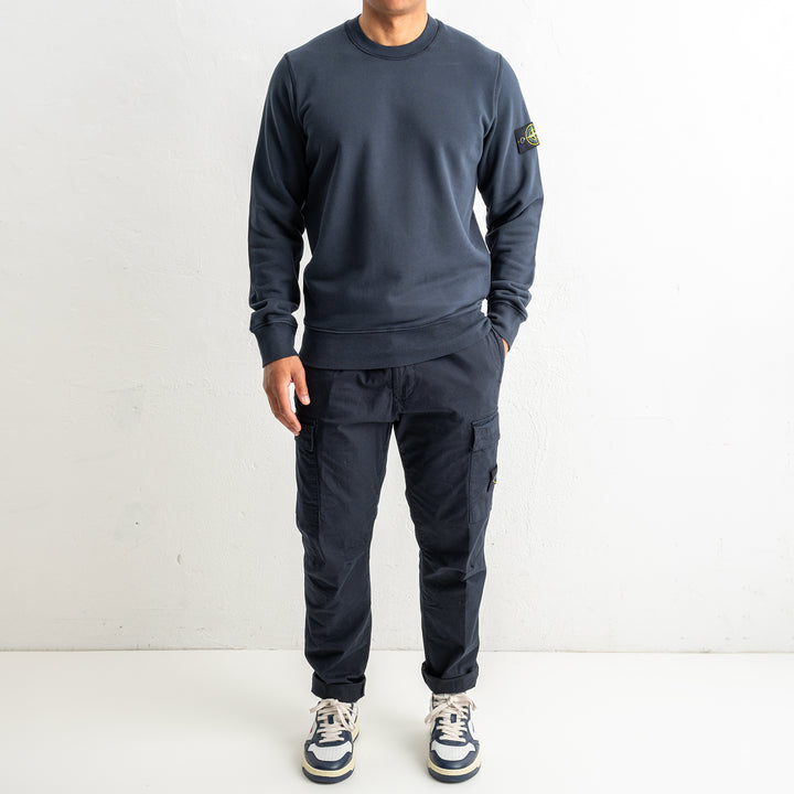 Organic Cotton Fleece Crewneck 6100060 Navy Blue