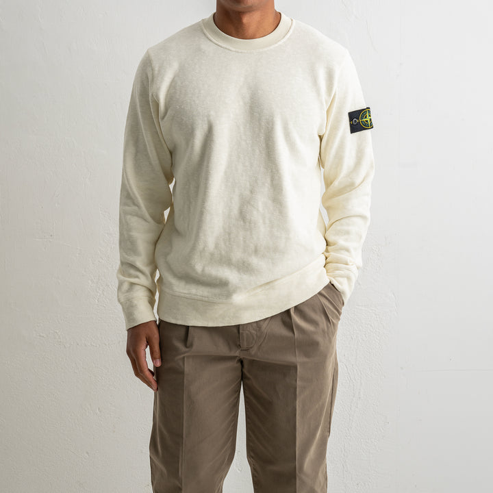 Vanisé Brushed Heavy Cotton Jersey Crewneck 6100053 IVORY