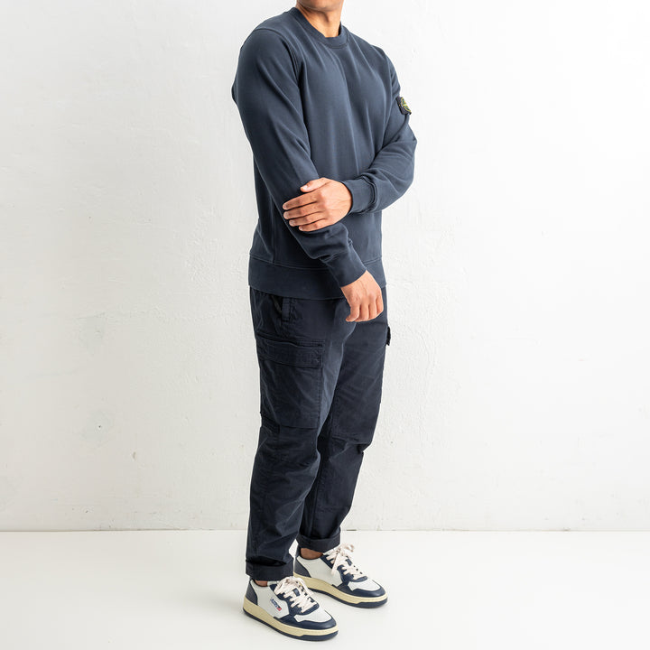 Organic Cotton Fleece Crewneck 6100060 Navy Blue