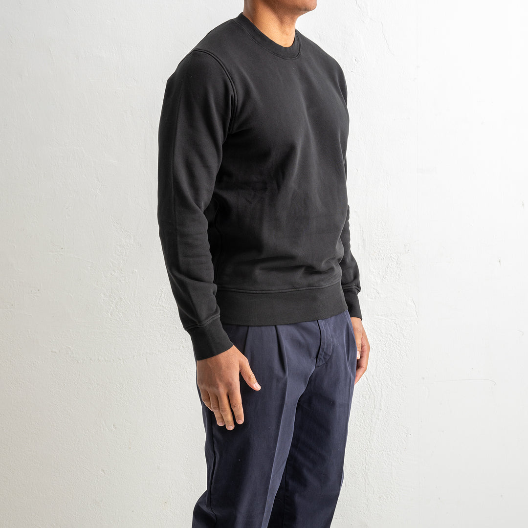 Organic Cotton Fleece Crewneck 6100060 Black