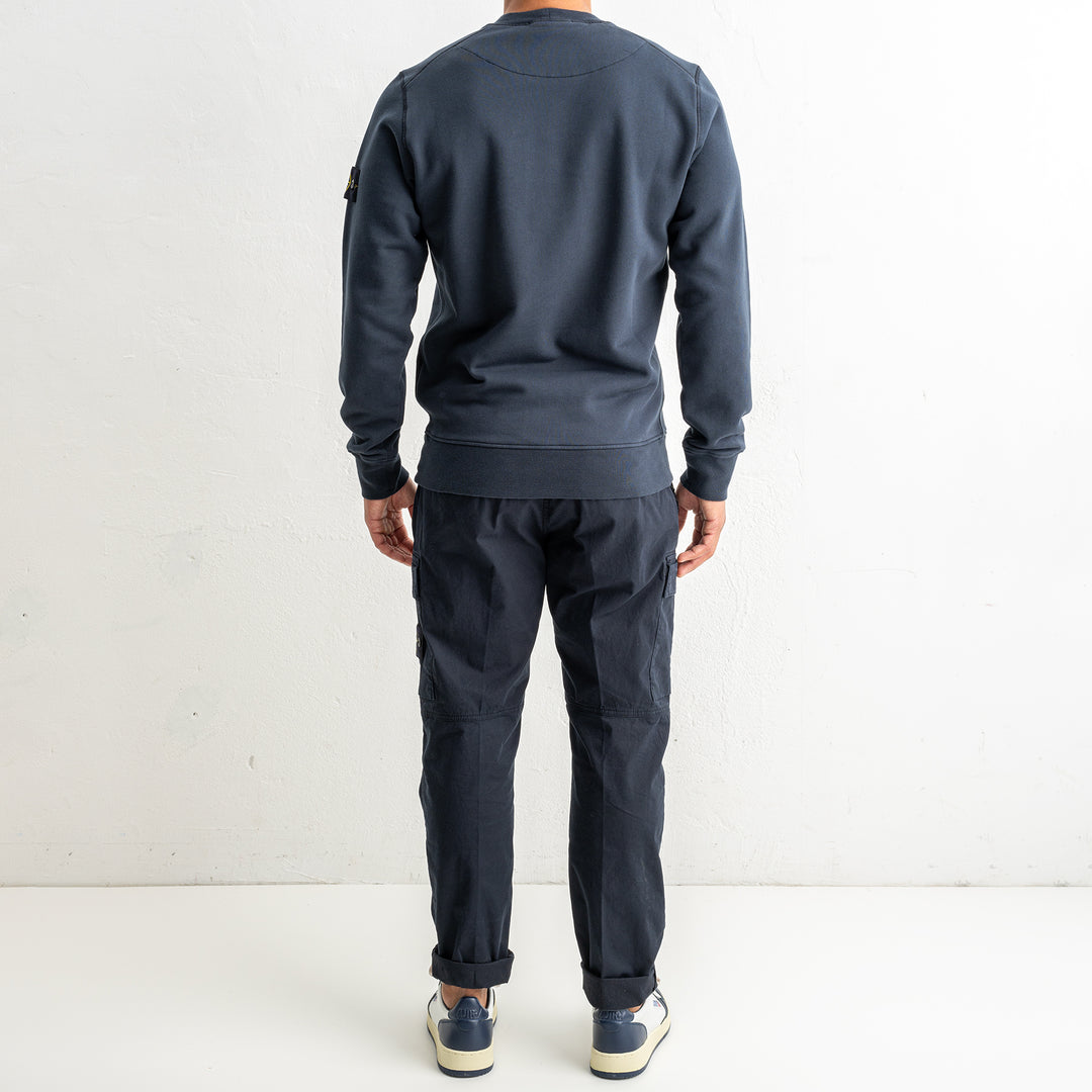 Organic Cotton Fleece Crewneck 6100060 Navy Blue