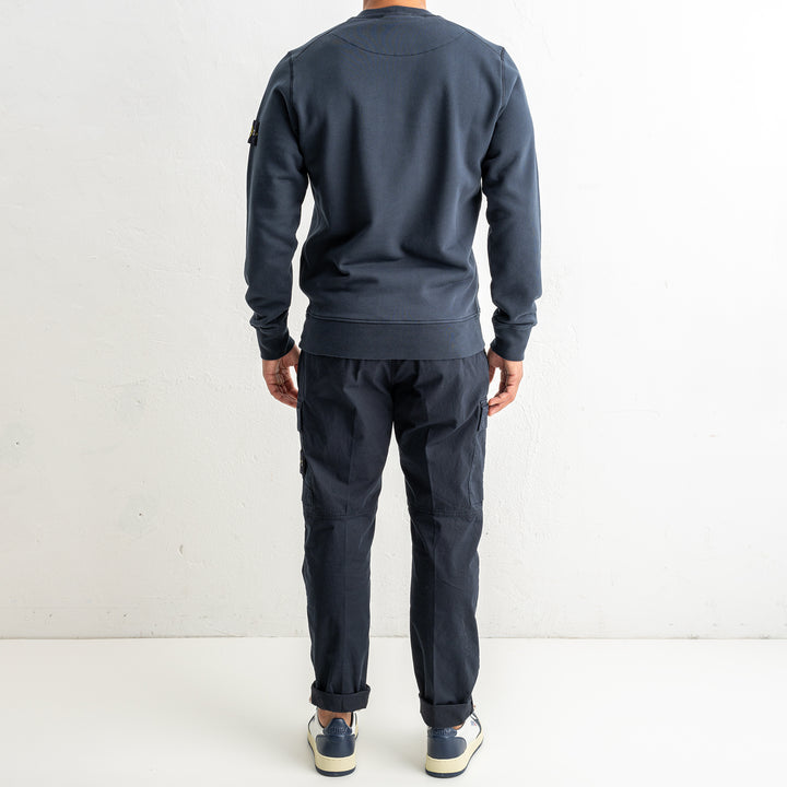 Organic Cotton Fleece Crewneck 6100060 Navy Blue