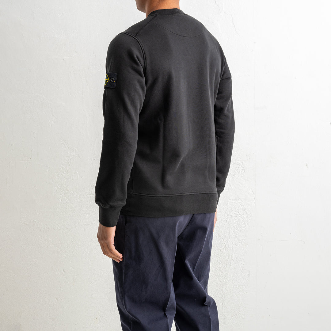 Organic Cotton Fleece Crewneck 6100060 Black