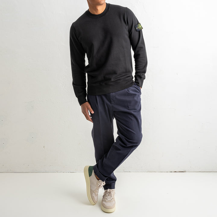 Organic Cotton Fleece Crewneck 6100060 Black