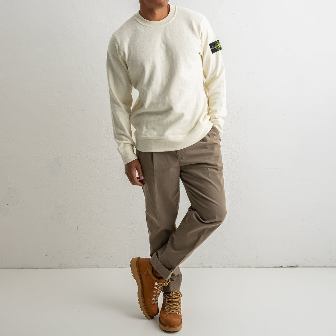 Vanisé Brushed Heavy Cotton Jersey Crewneck 6100053 IVORY