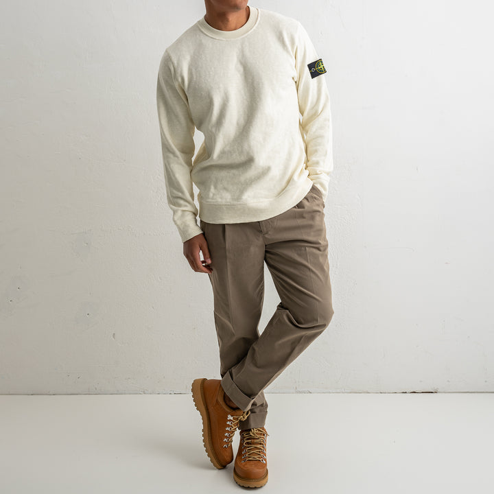 Vanisé Brushed Heavy Cotton Jersey Crewneck 6100053 IVORY