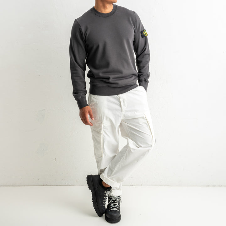 Organic Cotton Fleece Crewneck 6100060 LEAD GREY