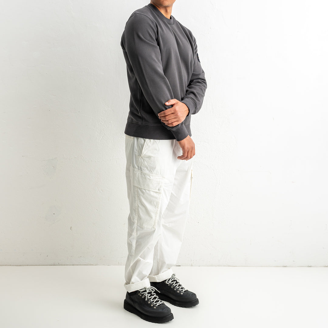 Organic Cotton Fleece Crewneck 6100060 LEAD GREY
