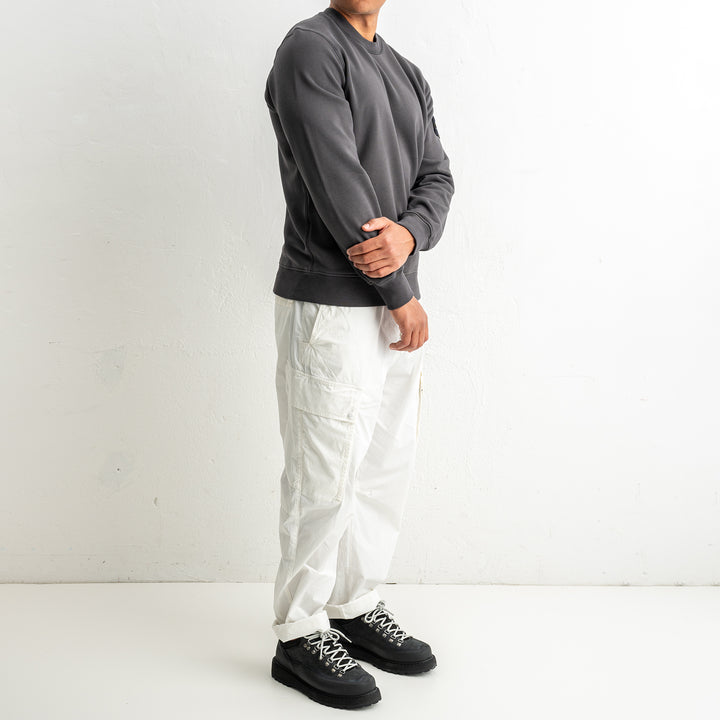Organic Cotton Fleece Crewneck 6100060 LEAD GREY