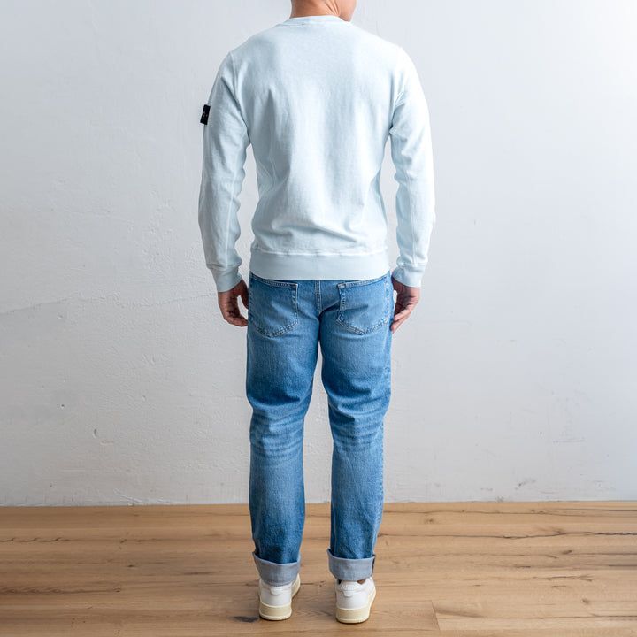 Washed Cotton Sweatshirt Sky Blue