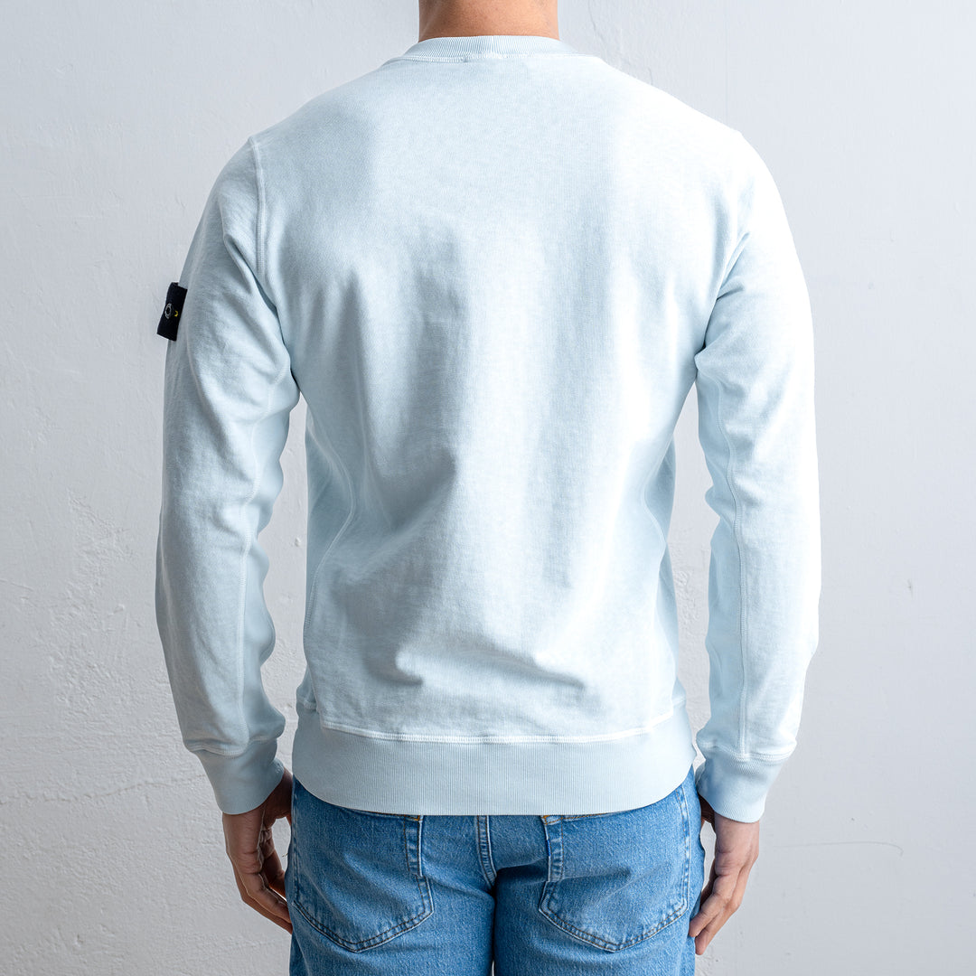 Washed Cotton Sweatshirt Sky Blue