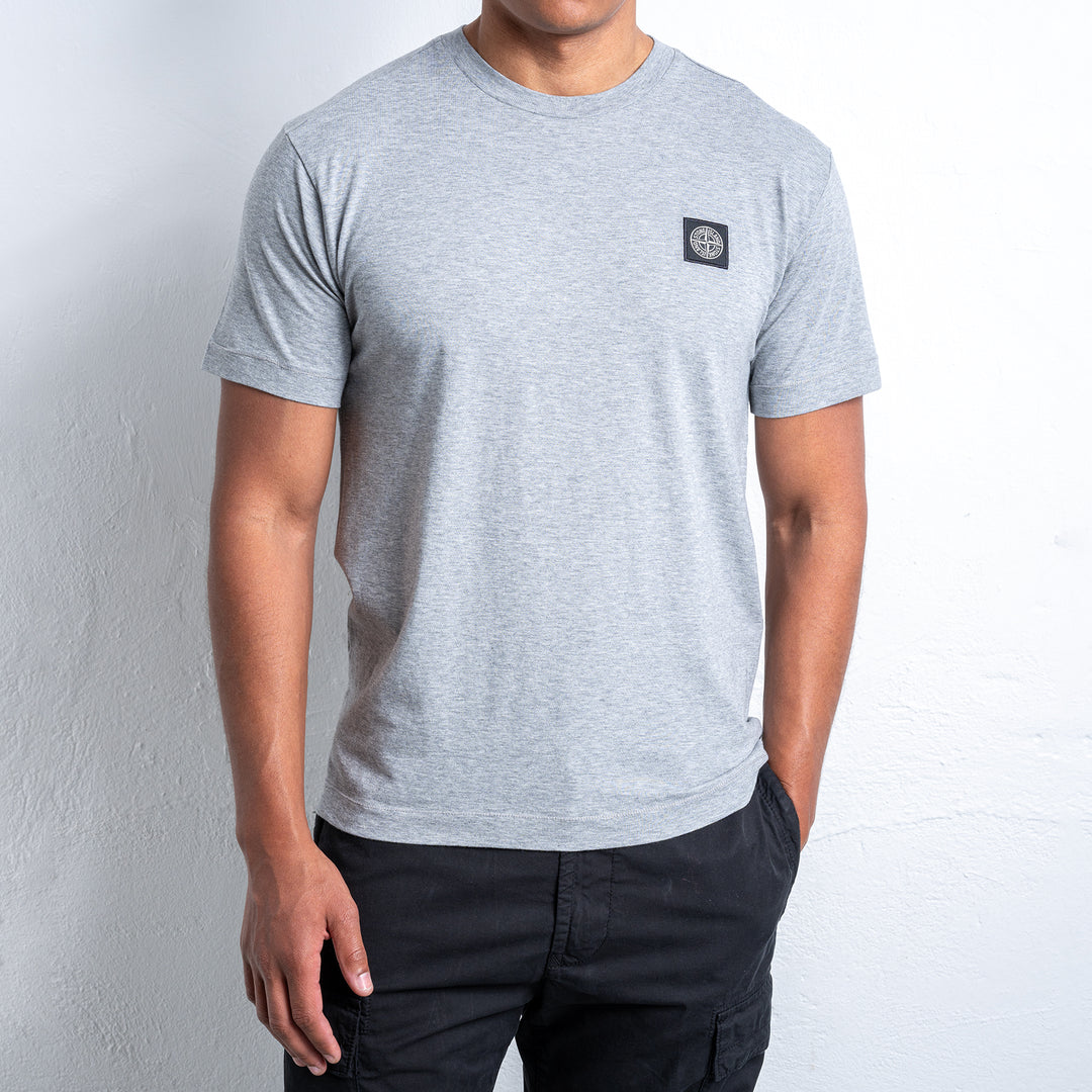 Regular Cotton T-shirt MELANGE GREY