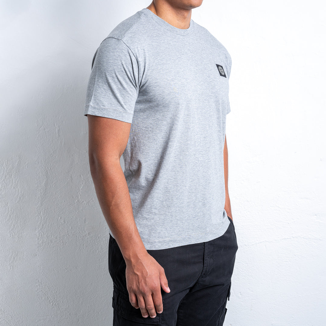 Regular Cotton T-shirt MELANGE GREY