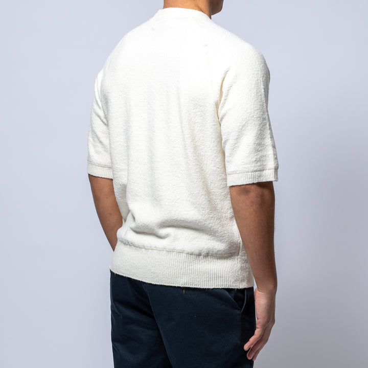 Cotton Fleece Sweater SS WHITE