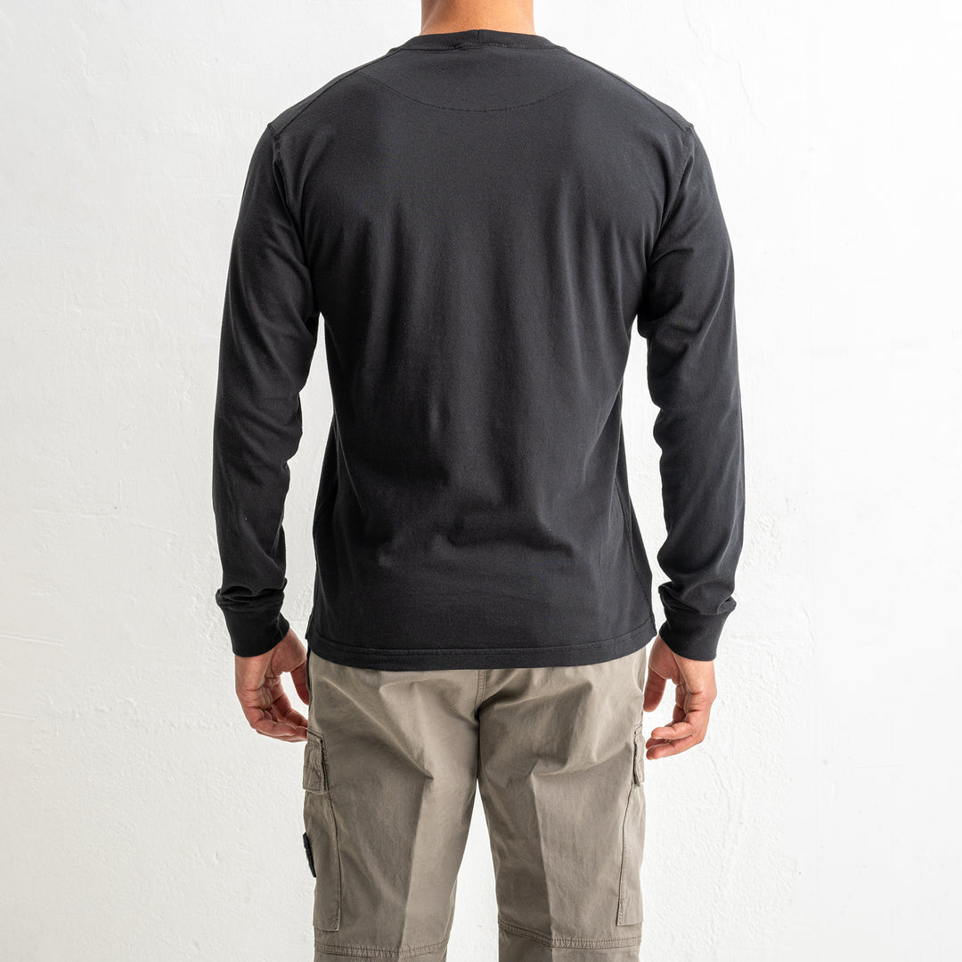 Organic Cotton Jersey Fissato Effect 2100030 Black