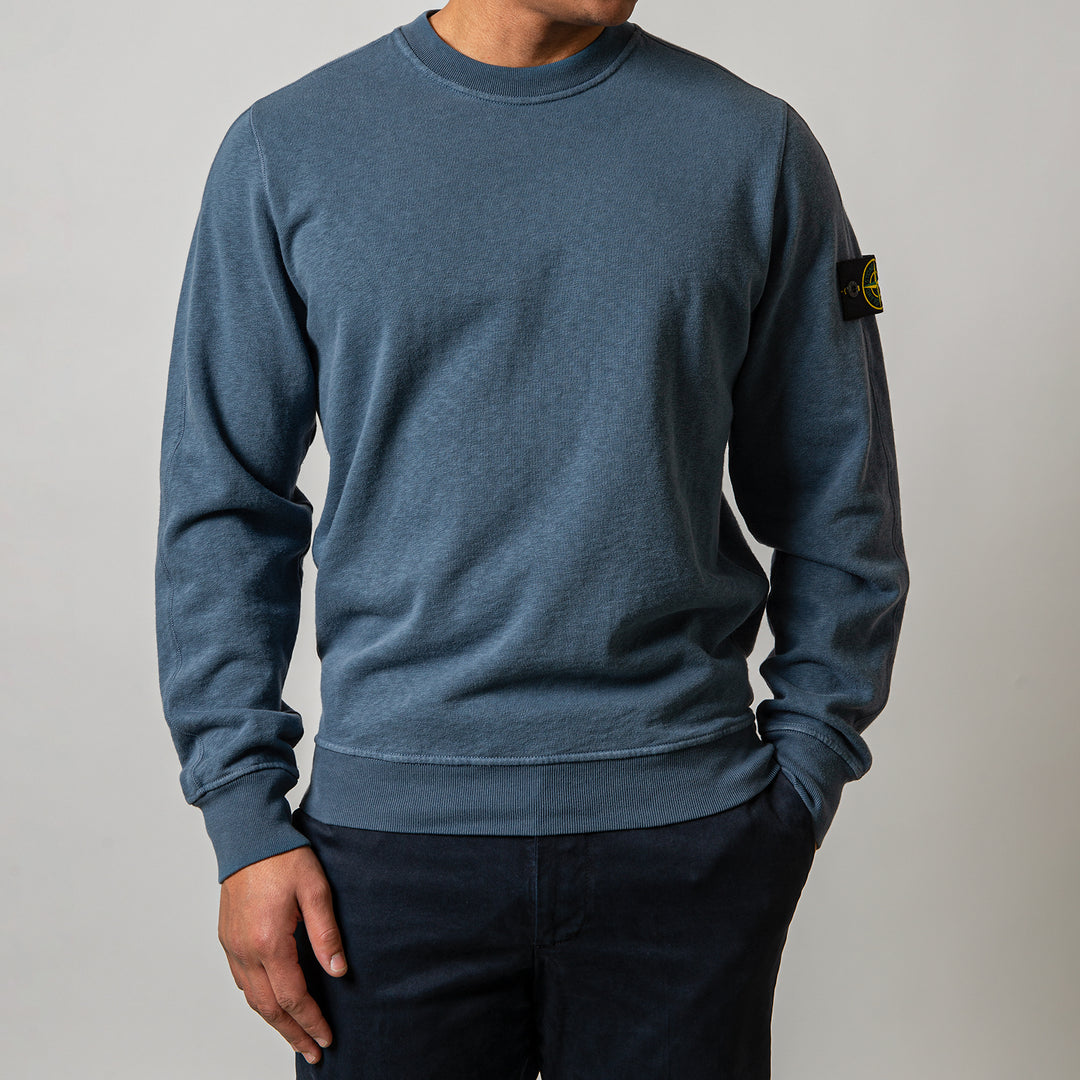 Melange Cotton Sweatshirt DARK BLUE
