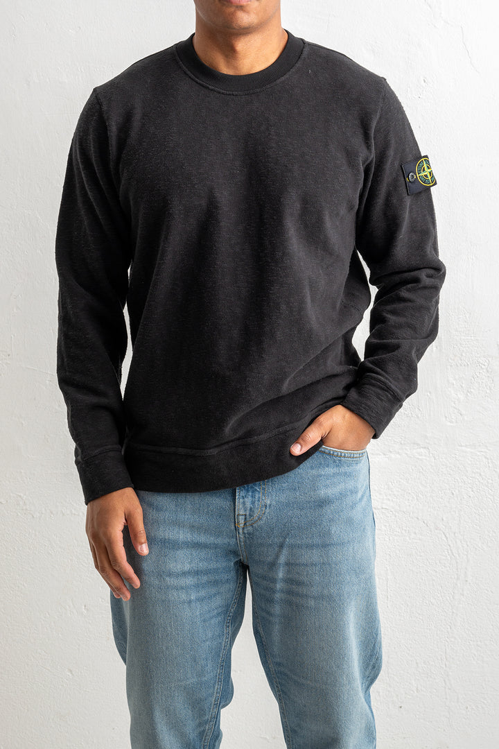 Vanisé Brushed Heavy Cotton Jersey Crewneck 6100053 Black