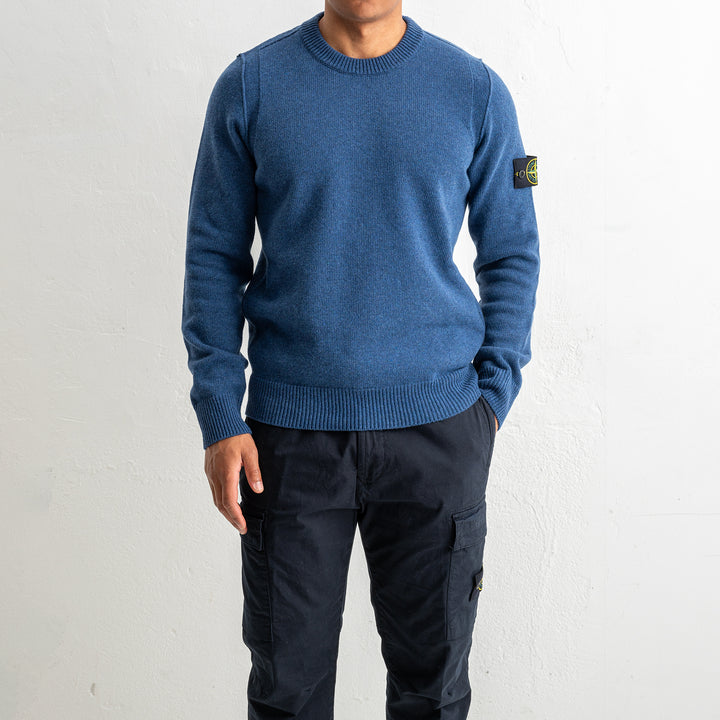 Lambswool Crewneck 5100072 STEEL BLUE