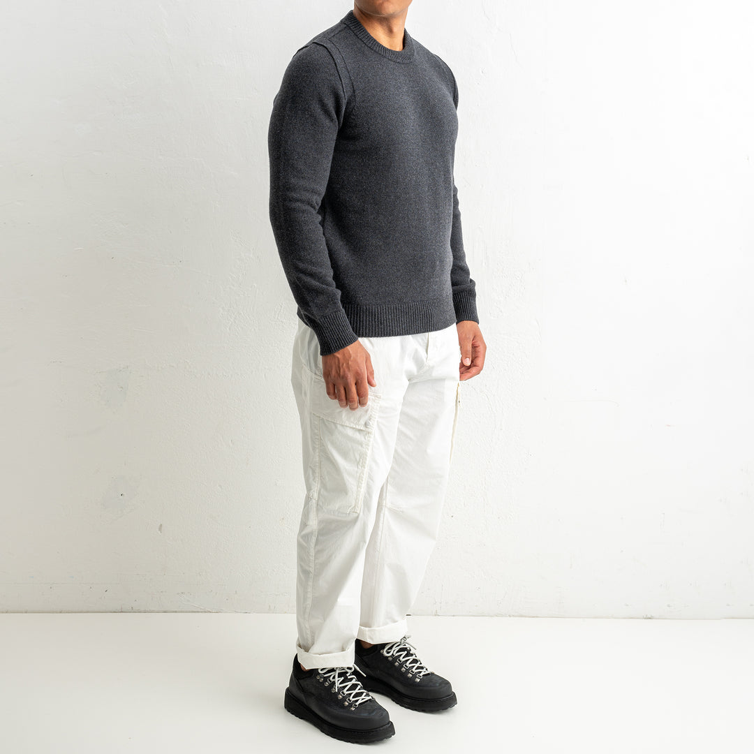 Lambswool Crewneck 5100072 MELANGE CHARCOAL
