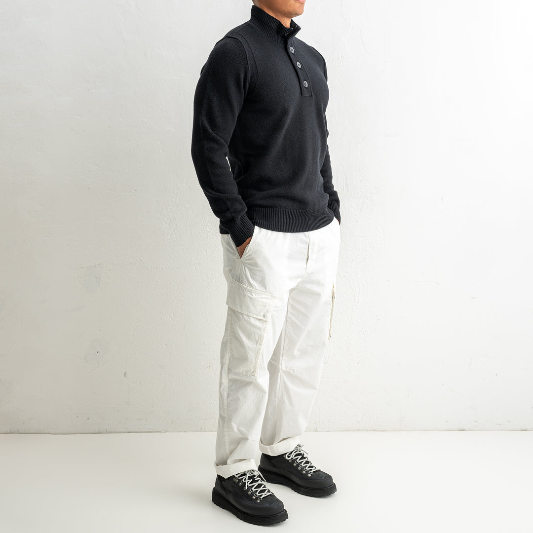 Lambswool Half Zip Sweater 5100040 Black