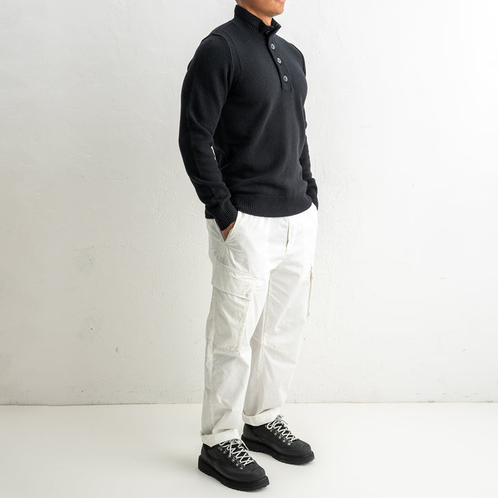 Lambswool Half Zip Sweater 5100040 Black
