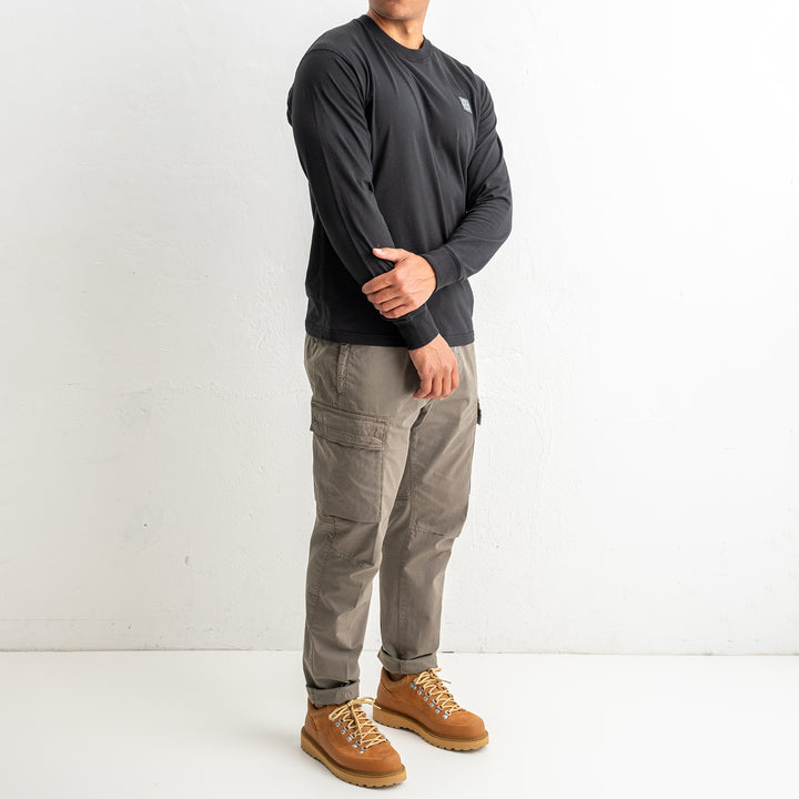 Organic Cotton Jersey Fissato Effect 2100030 Black