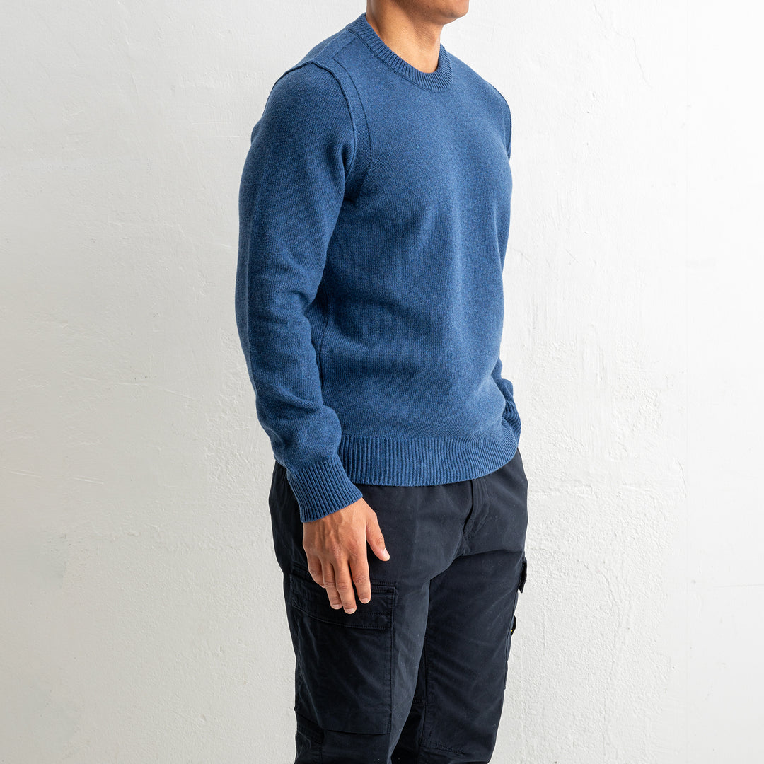 Lambswool Crewneck 5100072 STEEL BLUE