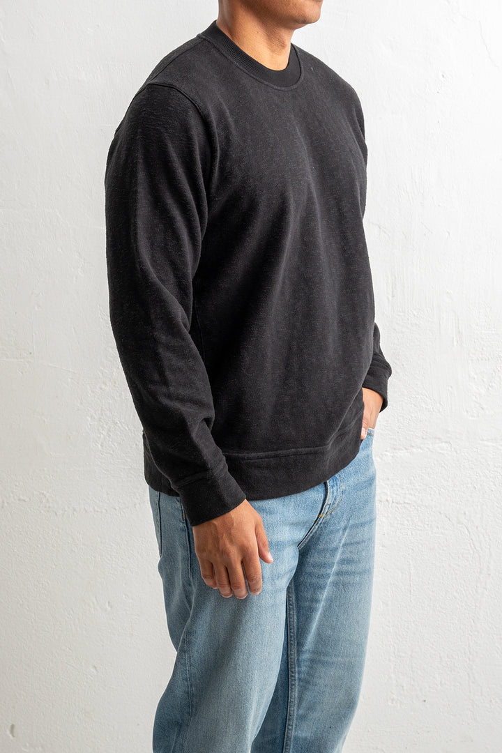 Vanisé Brushed Heavy Cotton Jersey Crewneck 6100053 Black