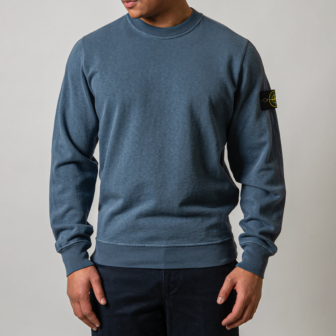 Melange Cotton Sweatshirt DARK BLUE