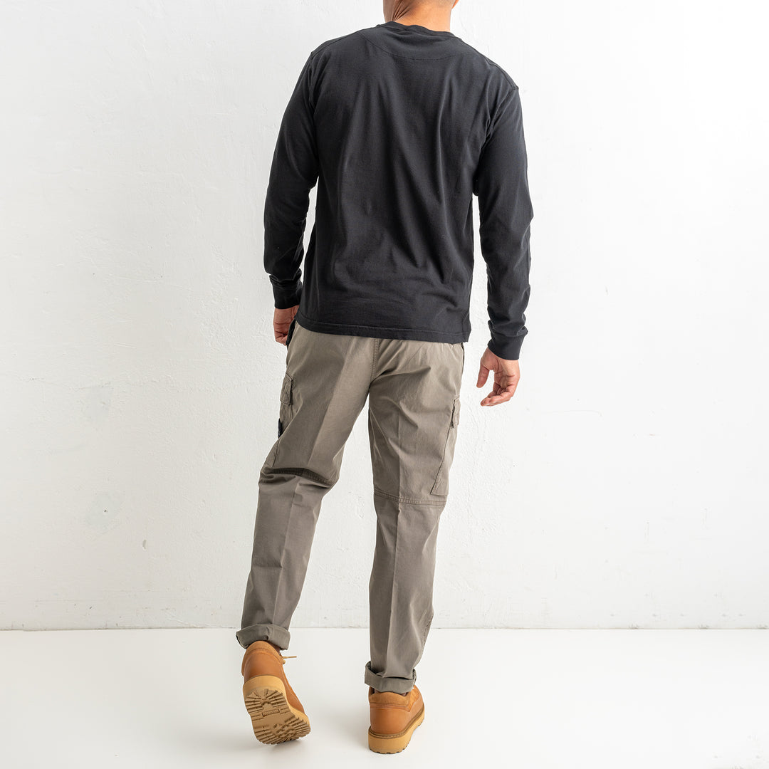 Organic Cotton Jersey Fissato Effect 2100030 Black