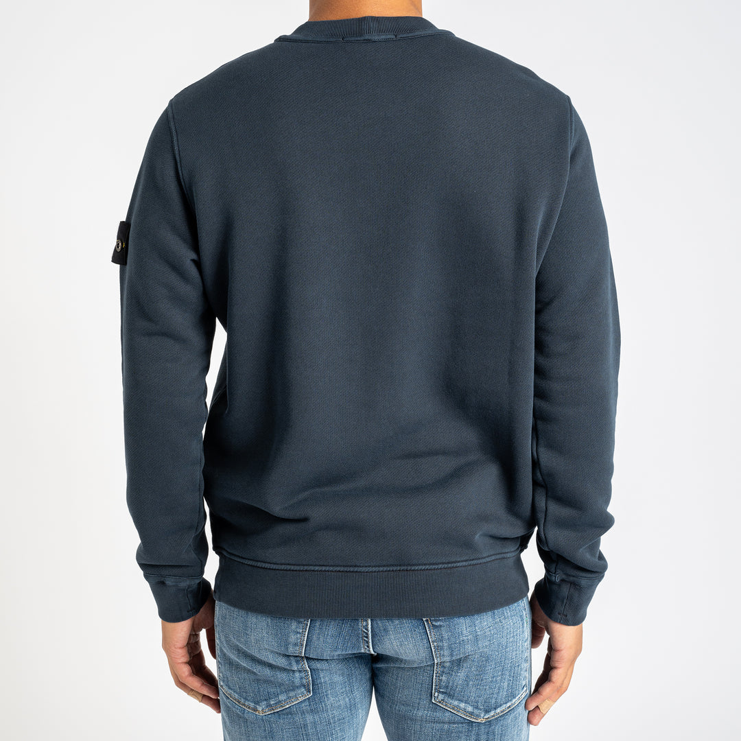 Oversized Cotton Sweatshirt NAVY BLUE