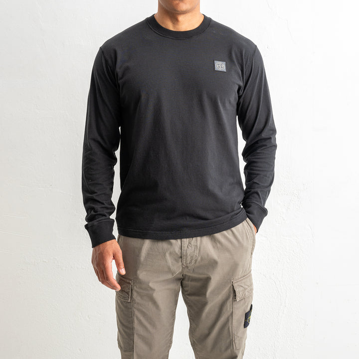Organic Cotton Jersey Fissato Effect 2100030 Black