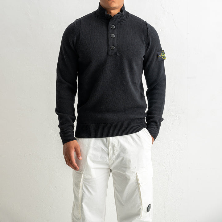 Lambswool Half Zip Sweater 5100040 Black