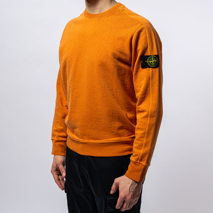 Melange Cotton Sweatshirt ORANGE