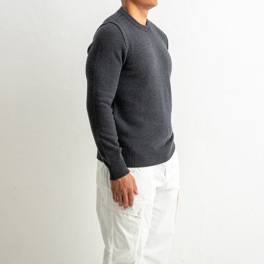Lambswool Crewneck 5100072 MELANGE CHARCOAL