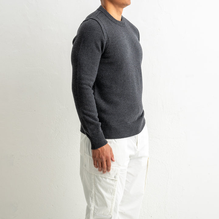 Lambswool Crewneck 5100072 MELANGE CHARCOAL