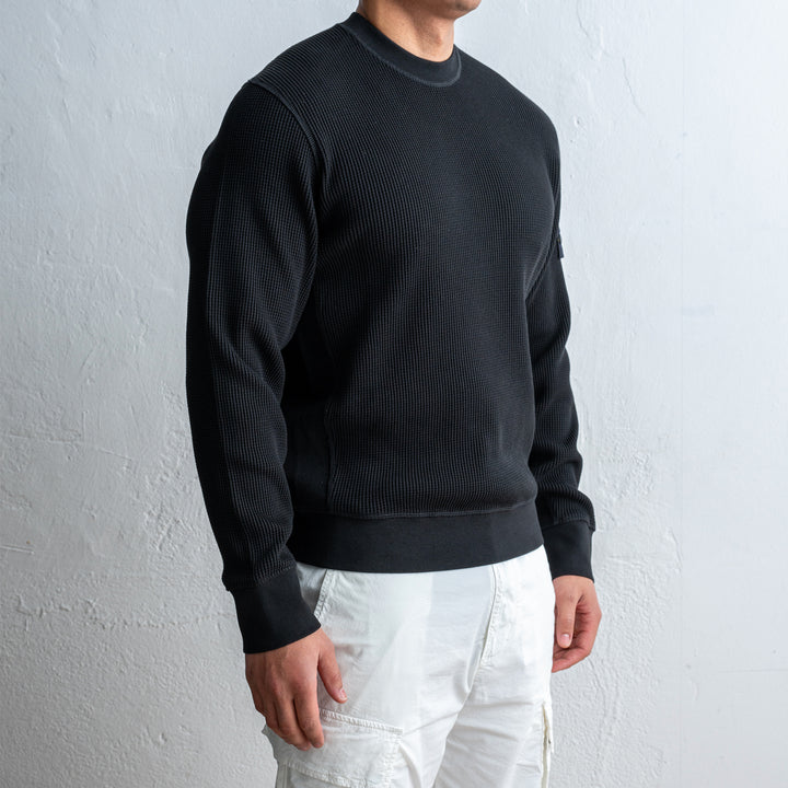 Cotton Knit Sweater Black