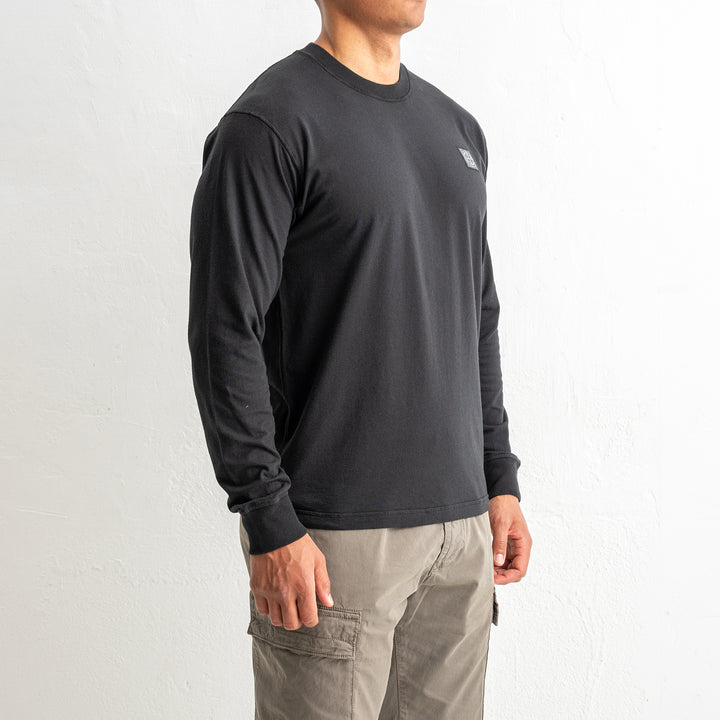 Organic Cotton Jersey Fissato Effect 2100030 Black