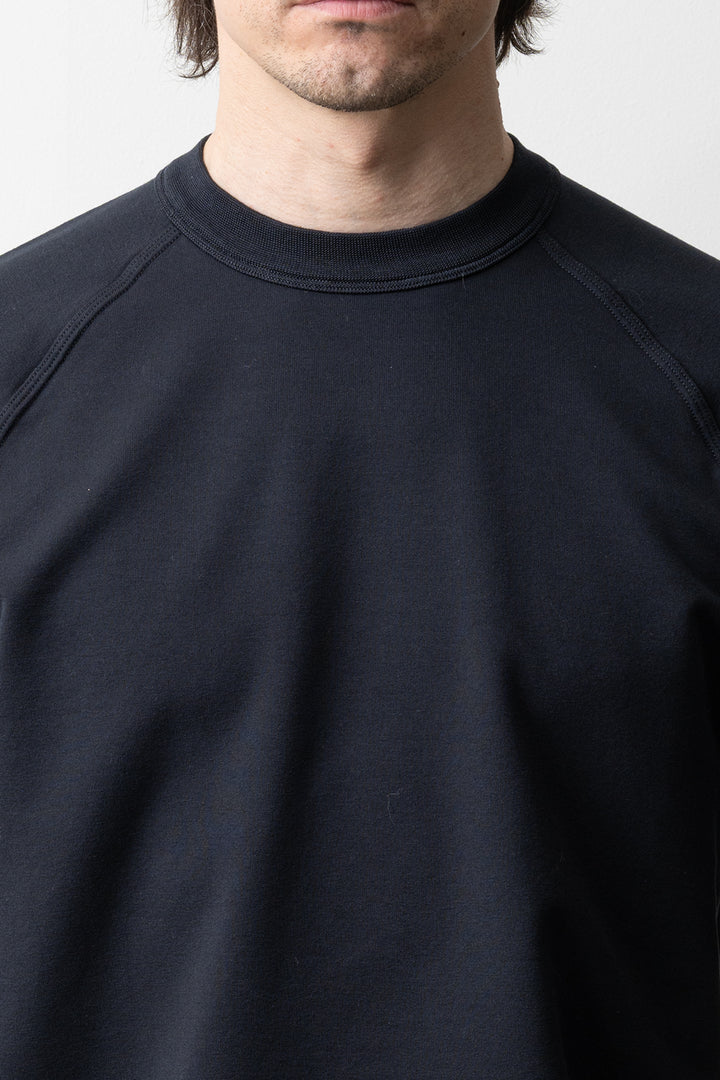 Stretch Cotton Fleece Ghost Sweater 6100064 Navy Blue