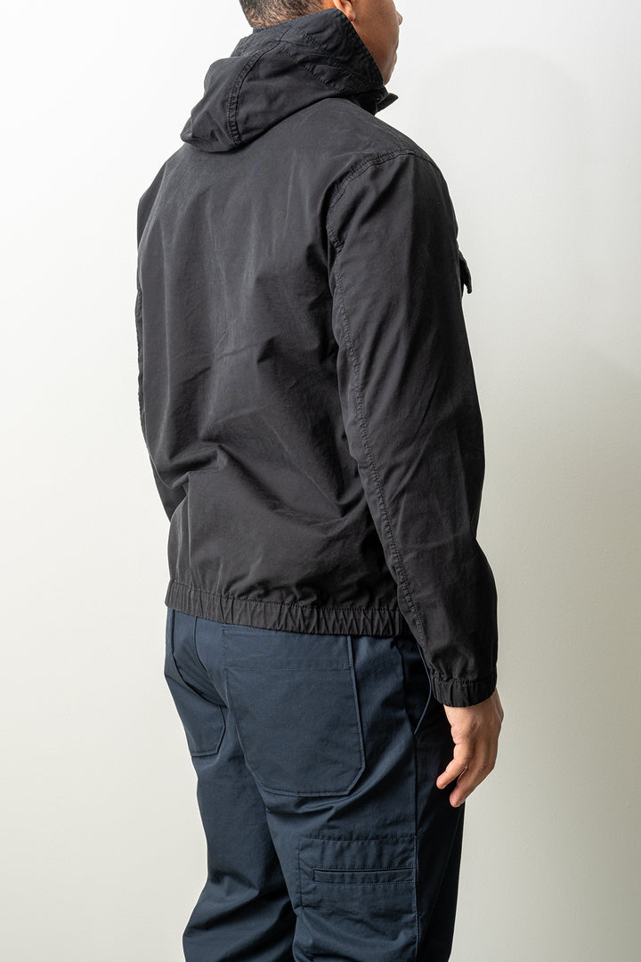 Stretch Organic Cotton Twill Jacket 4100077 Black