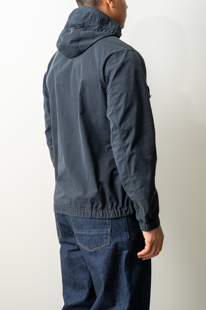 Stretch Organic Cotton Twill Jacket 4100077 Navy Blue